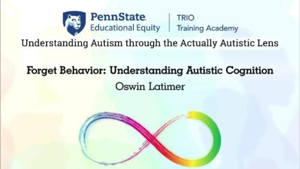 Forget Behavior: Understanding Autistic Cognition | Oswin Latimer