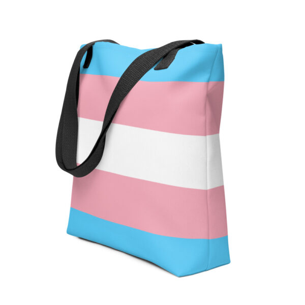 Tote Bag with Transgender Flag Colors