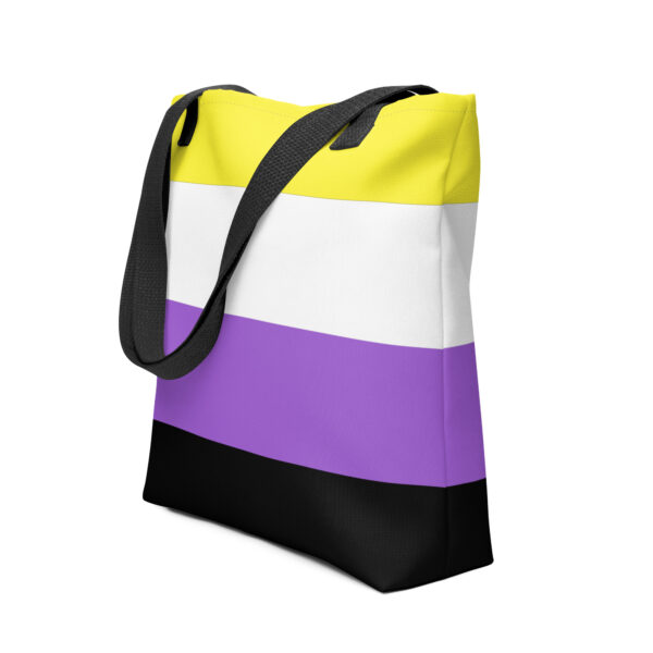 Tote Bag with Nonbinary Flag Colors