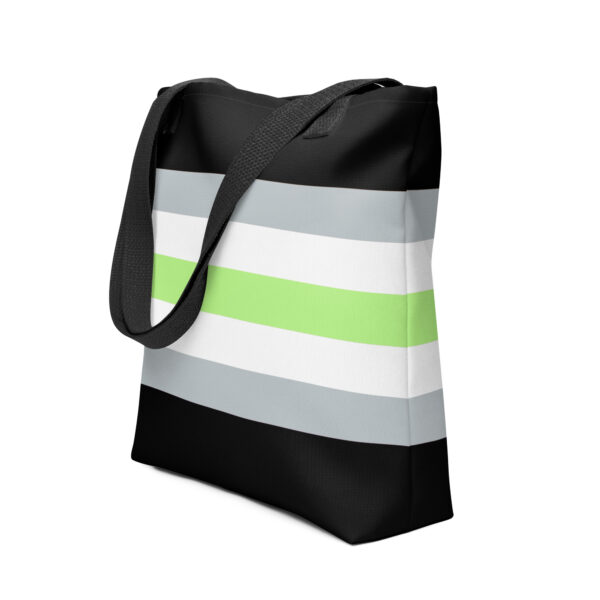 Tote Bag with Agender Flag Colors