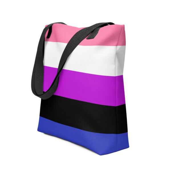 Tote Bag with Genderfluid Flag Colors