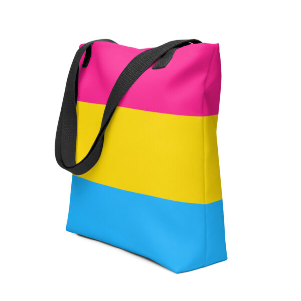 Tote Bag with Pansexual Flag Colors