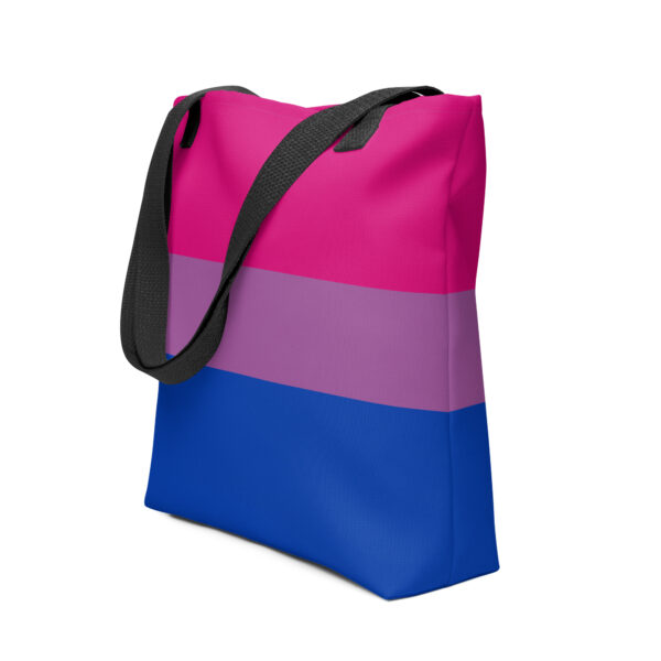 Tote Bag with Bisexual Flag Colors