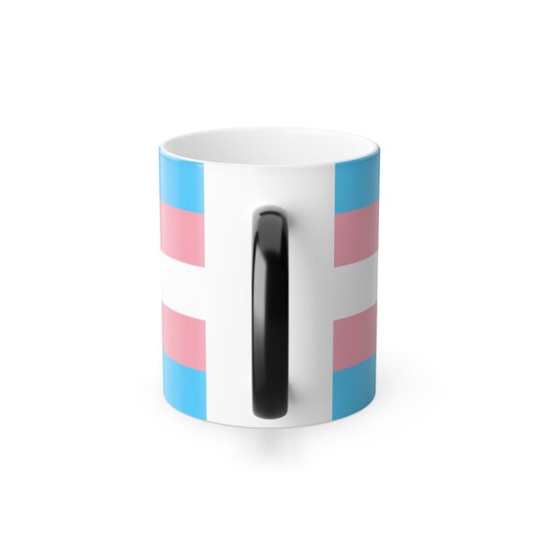 Color Morphing Mug with Transgender Flag Colors, 11oz - Image 3