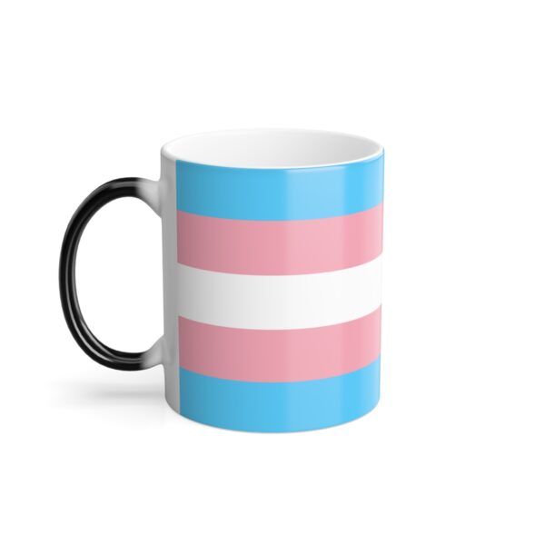 Color Morphing Mug with Transgender Flag Colors, 11oz - Image 4