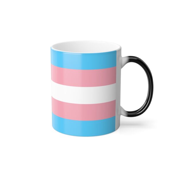 Color Morphing Mug with Transgender Flag Colors, 11oz - Image 5