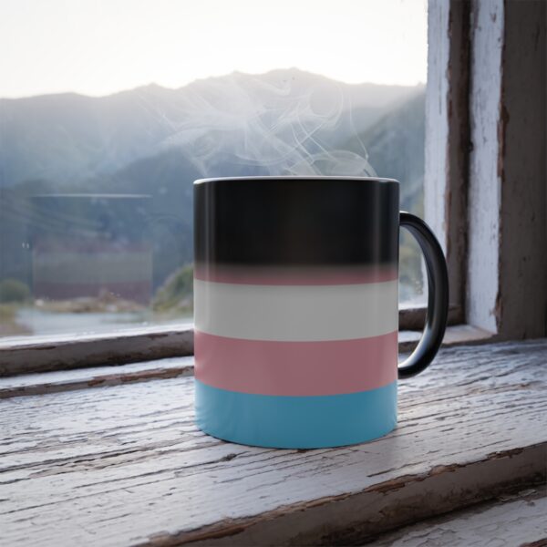 Color Morphing Mug with Transgender Flag Colors, 11oz