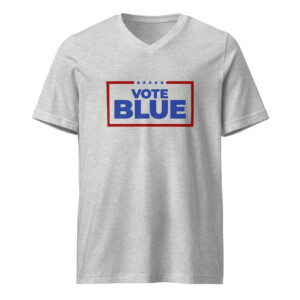 Vote Blue V-Neck T-Shirt